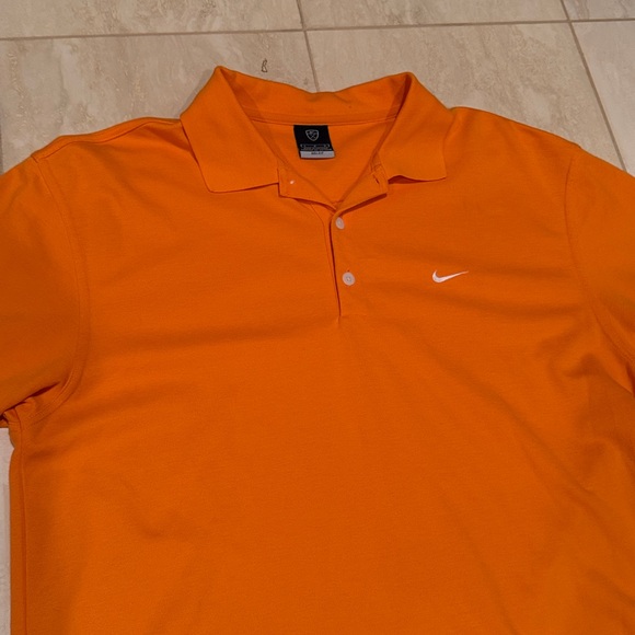 Vintage Orange Nike Dri Fit Golf/Polo Shirt: Like New - Picture 2 of 4